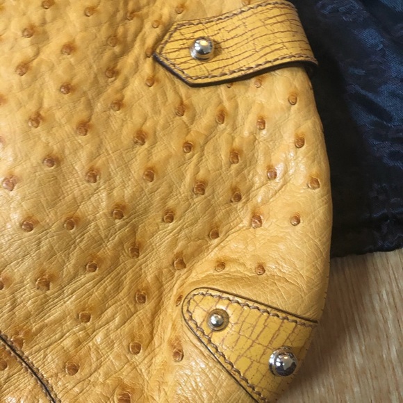 Gucci exotic Ostrich Horse-bit  hobo NEW - Picture 7 of 17